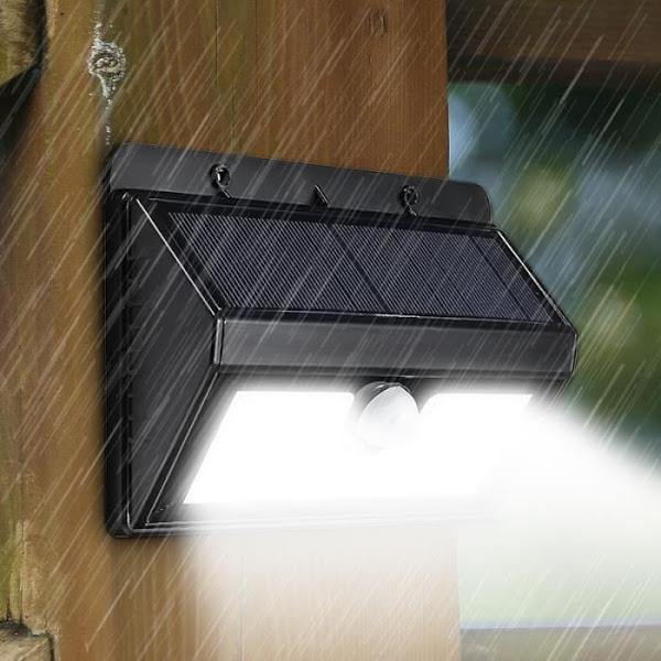 Lampă solara 45 LED cu senzor de miscare si lumina