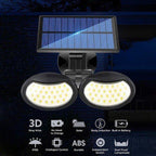 Lampă solara dubla 56 LED cu senzor de miscare