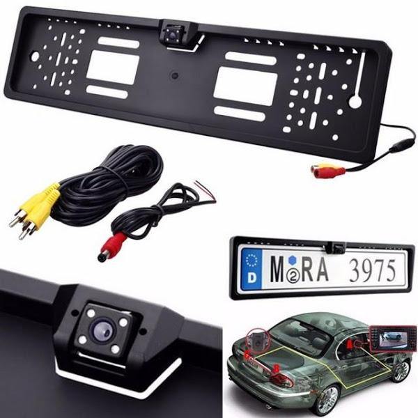 Suport pentru numar auto cu camera video marsarier incorporata Imagine principală a produsului