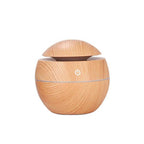 Umidificator de aer cu ultrasunete, iluminare ambientala LED, 130 ml