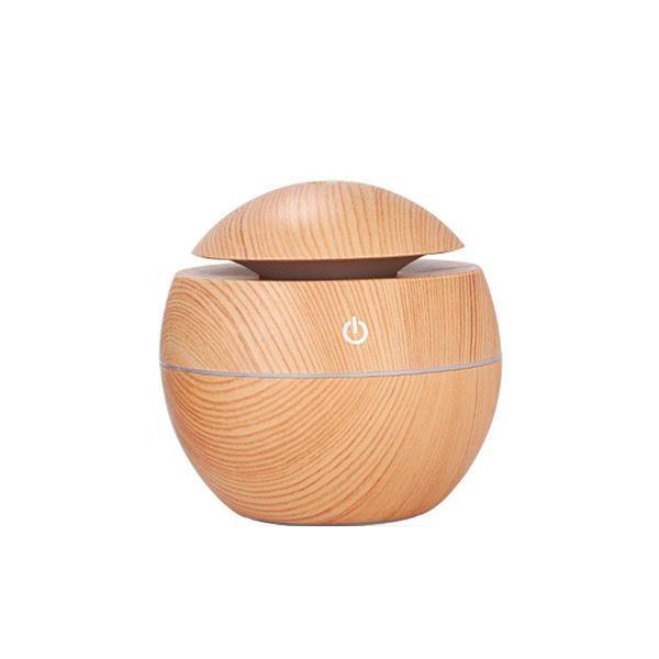 Umidificator de aer cu ultrasunete, iluminare ambientala LED, 130 ml