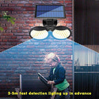 Lampă solara dubla 56 LED cu senzor de miscare