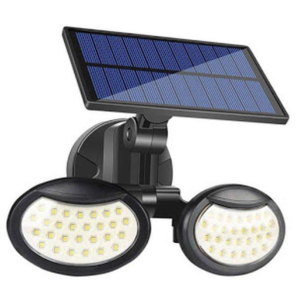 Lampă solara dubla 56 LED cu senzor de miscare