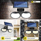 Lampă solara dubla 56 LED cu senzor de miscare
