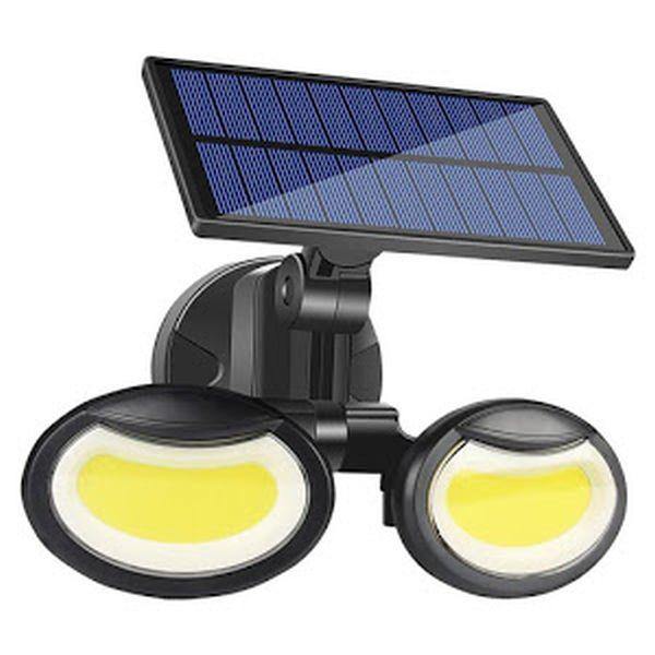 Lampă solara dubla 56 LED cu senzor de miscare Imagine principală a produsului